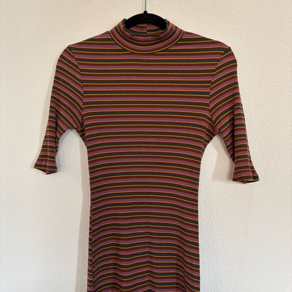 Reformation Mod Striped Rib Dress - Picture 3 of 11